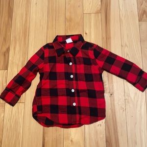 baby Gap 18-24 button down plaid shirt